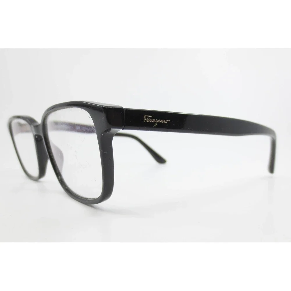 Salvatore Ferragamo SF2859 001 Mens Black Rectangular Eyeglass Frame Italy 53-16
